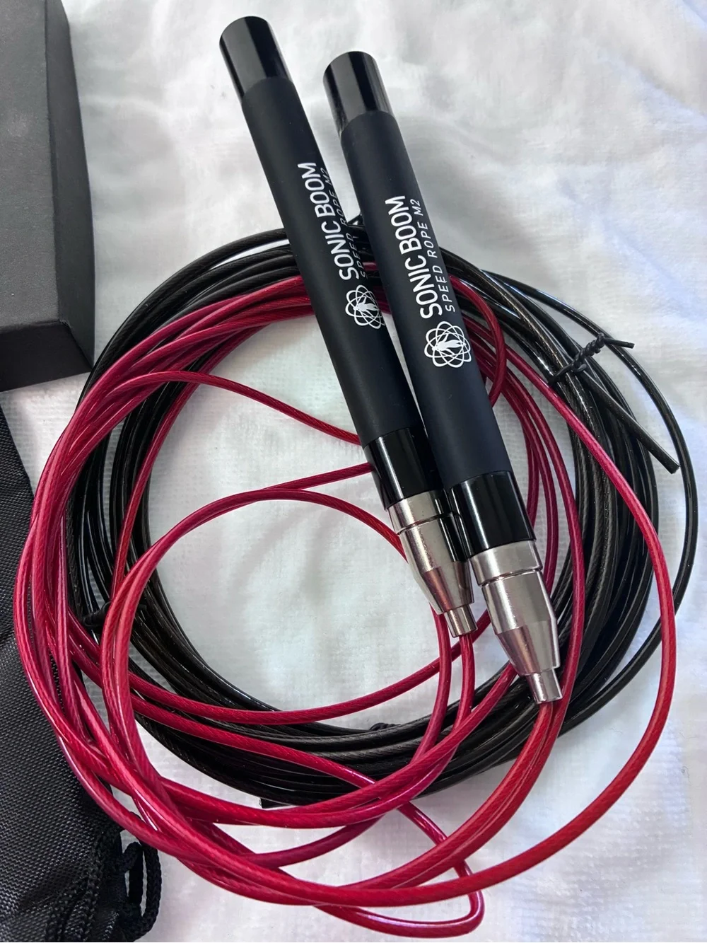 Epitomie Fitness Sonic Boom M2 Speed Jump Rope – Red & Black